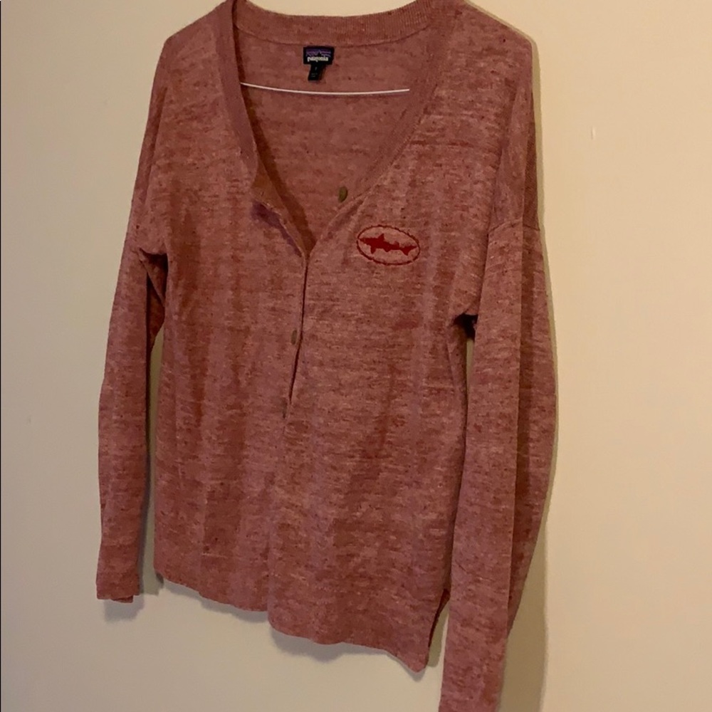 Women’s red cardigan- Patagonia